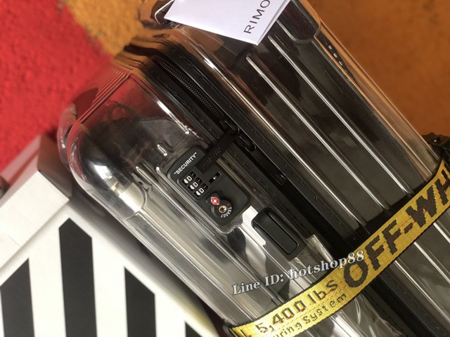 RIMOWA x Off-White行李箱四輪拉杆箱 Off全透明聚碳酸酯旅行箱 gdx1595